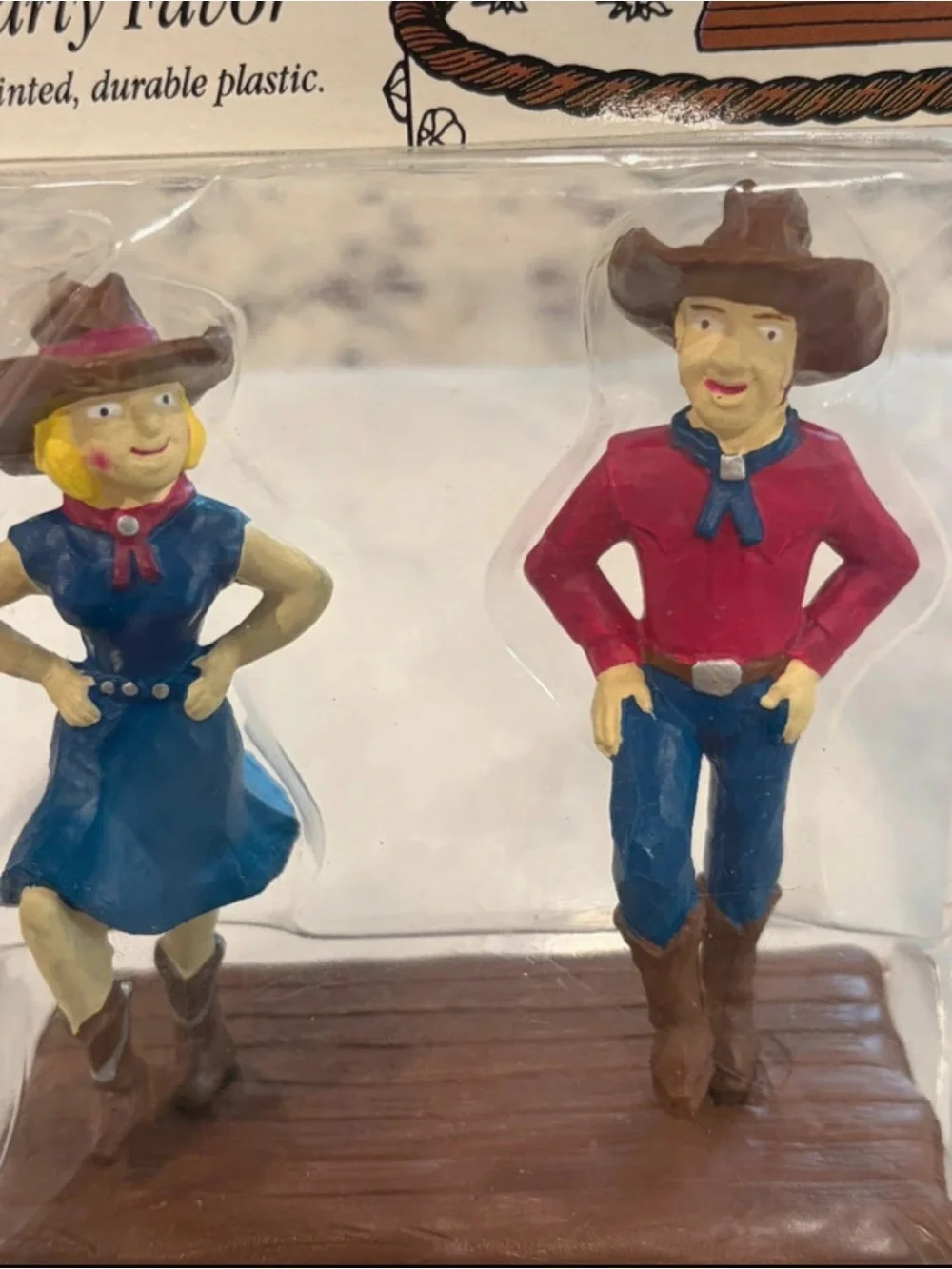 Vtg 95 Wilton Country Western Line Dancing Couple cake topper Stock No. 2113-360